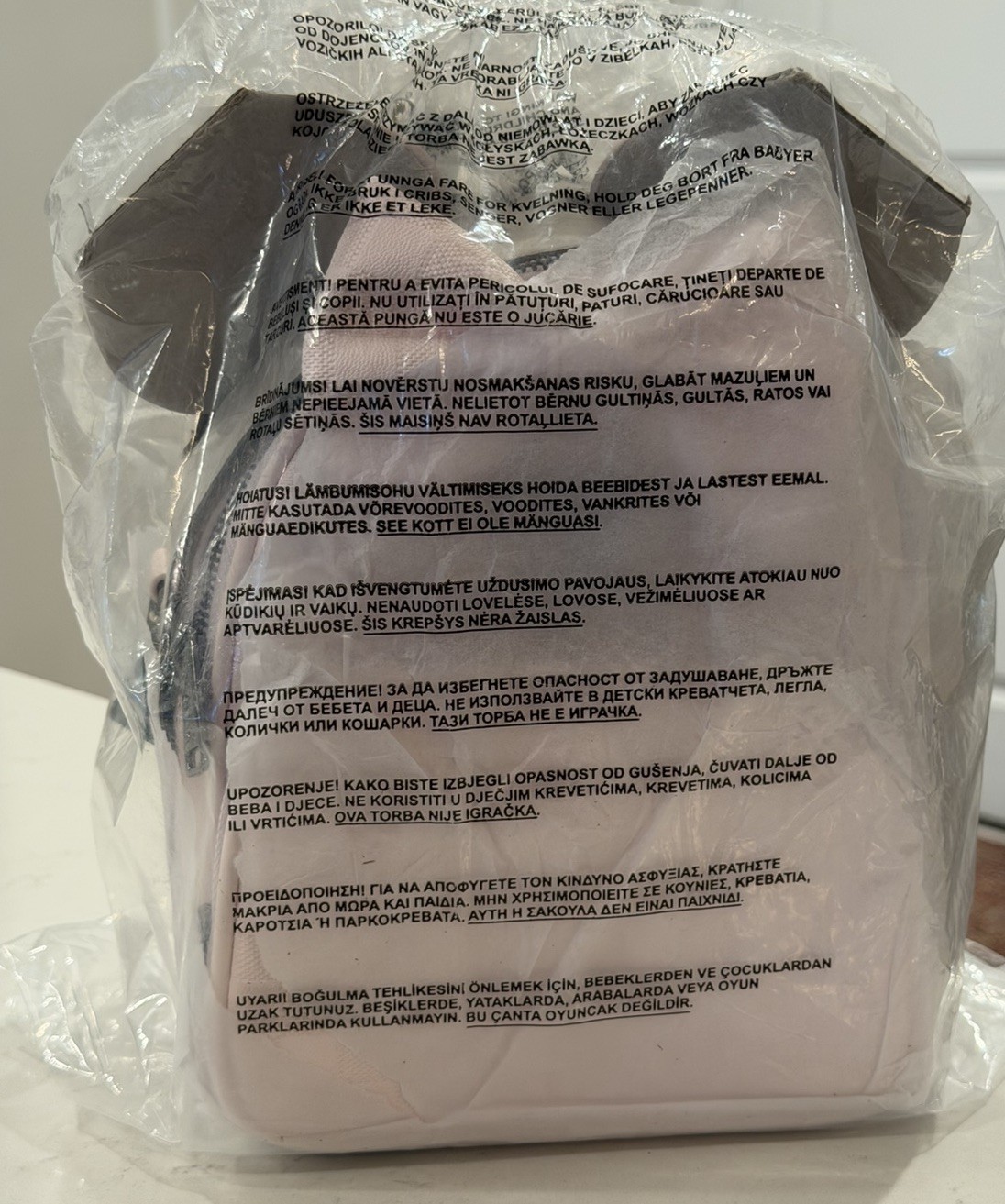 Loungefly Disney Minnie Mouse Checkered Convertible Mini Backpack Crossbody Bag