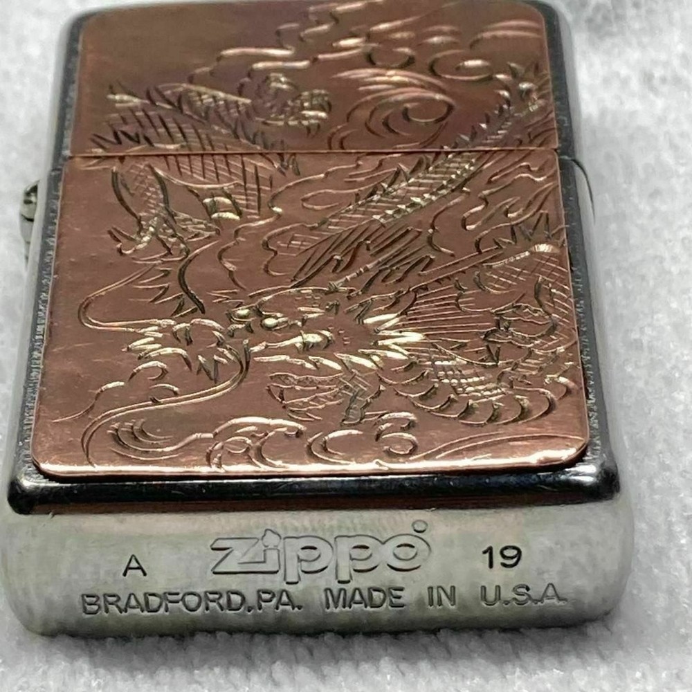 ZIPPO Lighter Dragon with Plate, 2019 Model