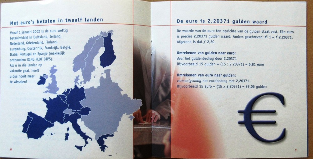 Netherlands - Euro introduction set Jan 2002