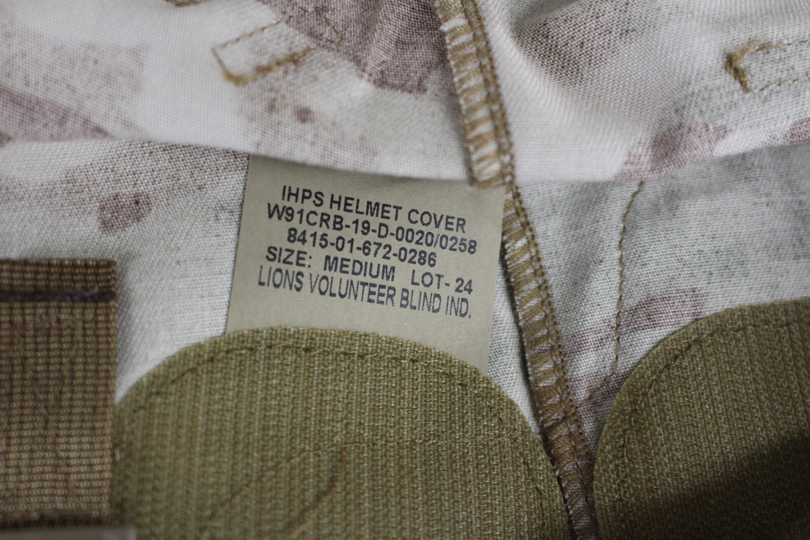 IHPS HELMET COVER OCP - USGI MEDIUM