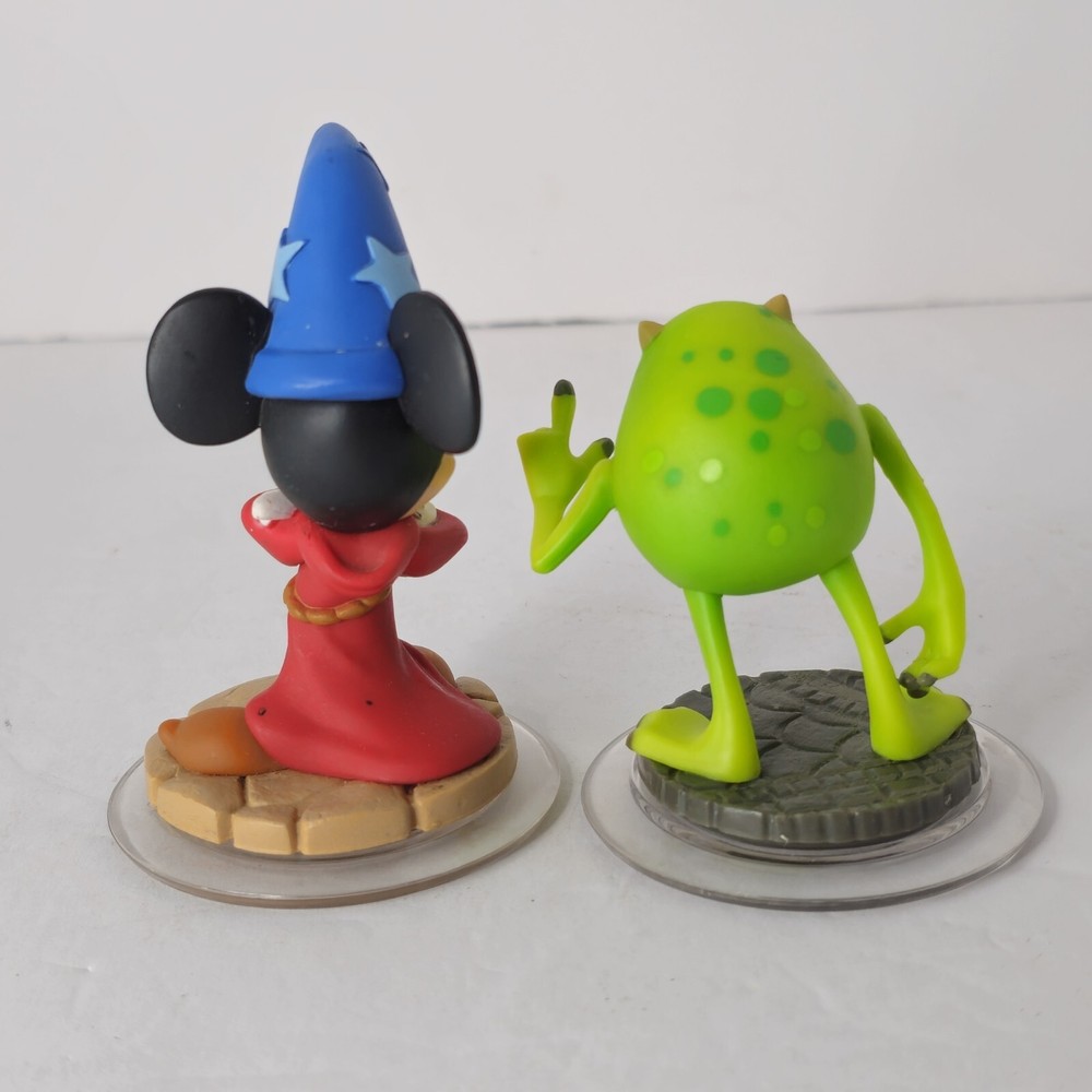 Disney Infinity Sorcerers Apprentice Mickey Mouse and Mike Wazowski Figures