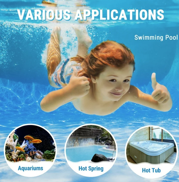 ThermoPro Digital Pool Thermometer, Floating Water Thermometer for Hot Tubs Bath