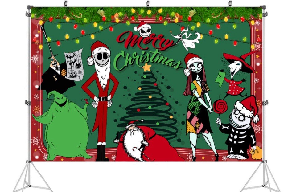 New Nightmare Before Christmas Themed Backdrop