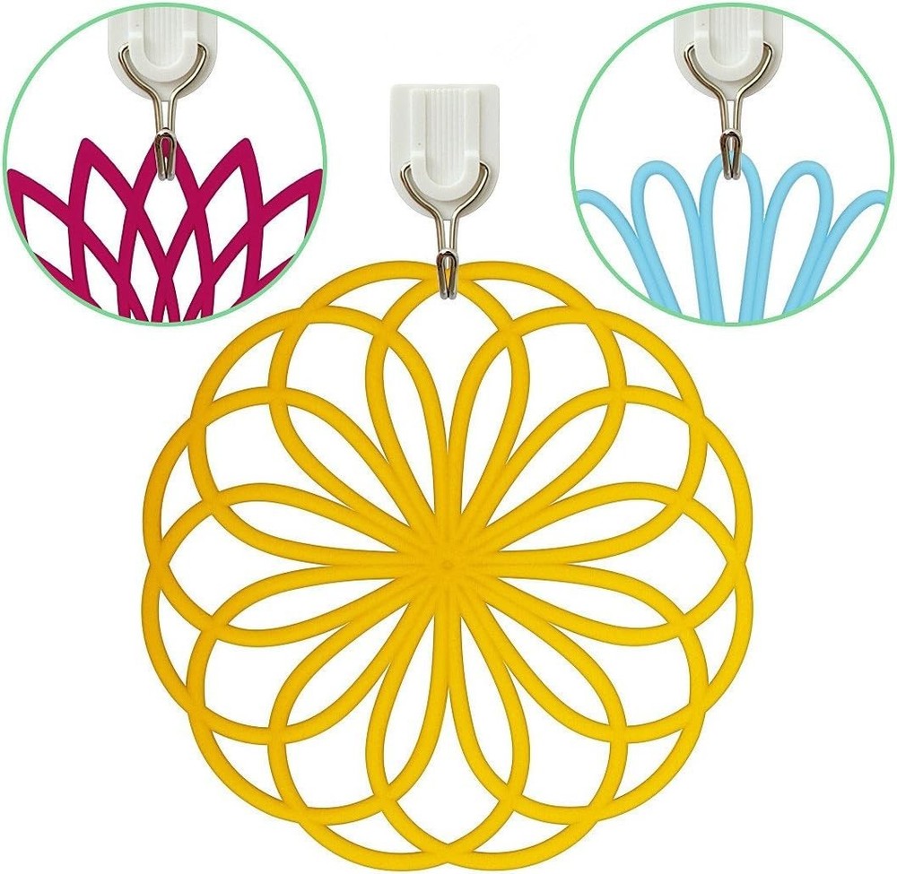 Versatile 3-Piece Silicone Trivet Set - Durable Flower Design for Kitchen Use