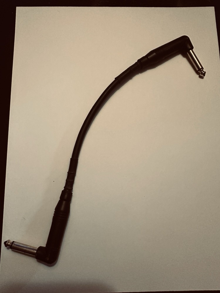 Mogami Gold Patch Cable with Right Angle Connectors 6 in.