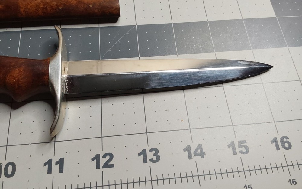 1983 '83 Tudor Custom Made Fixed Leather Boot Knife