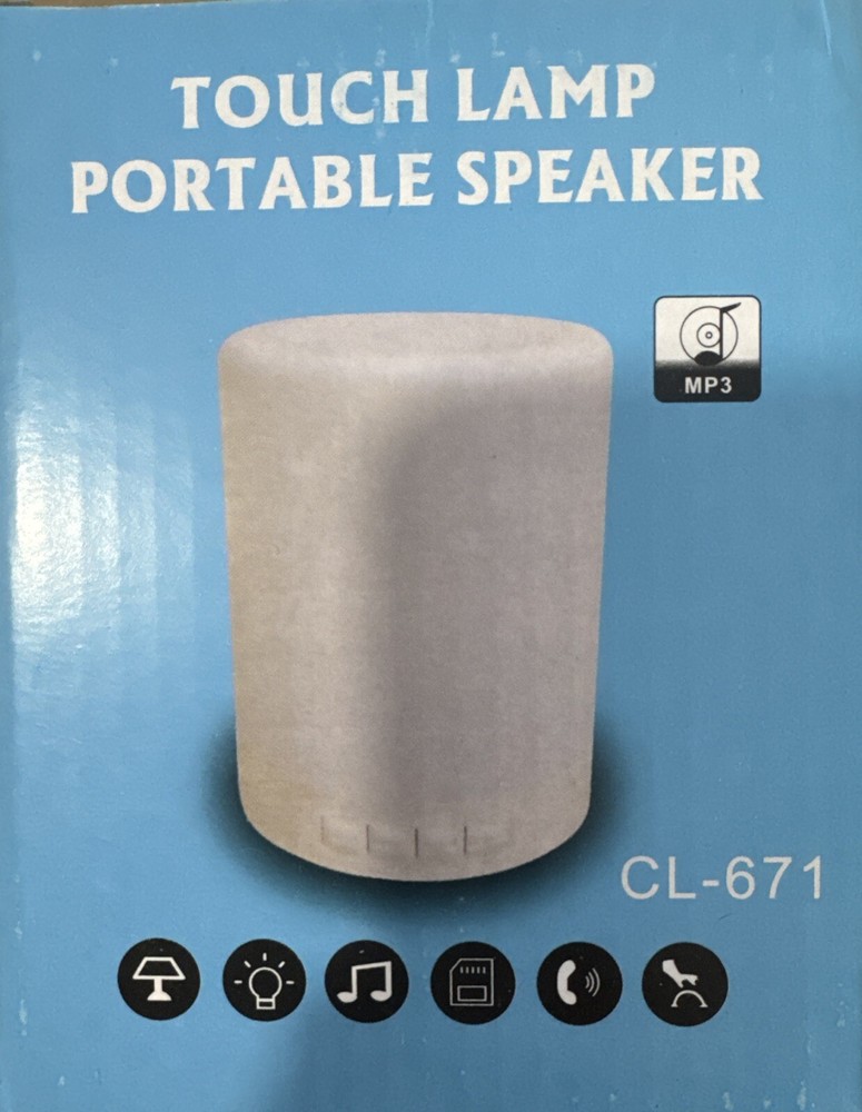 Smart Lamp/Speaker Bluetooth CL-671 Portable Speaker New