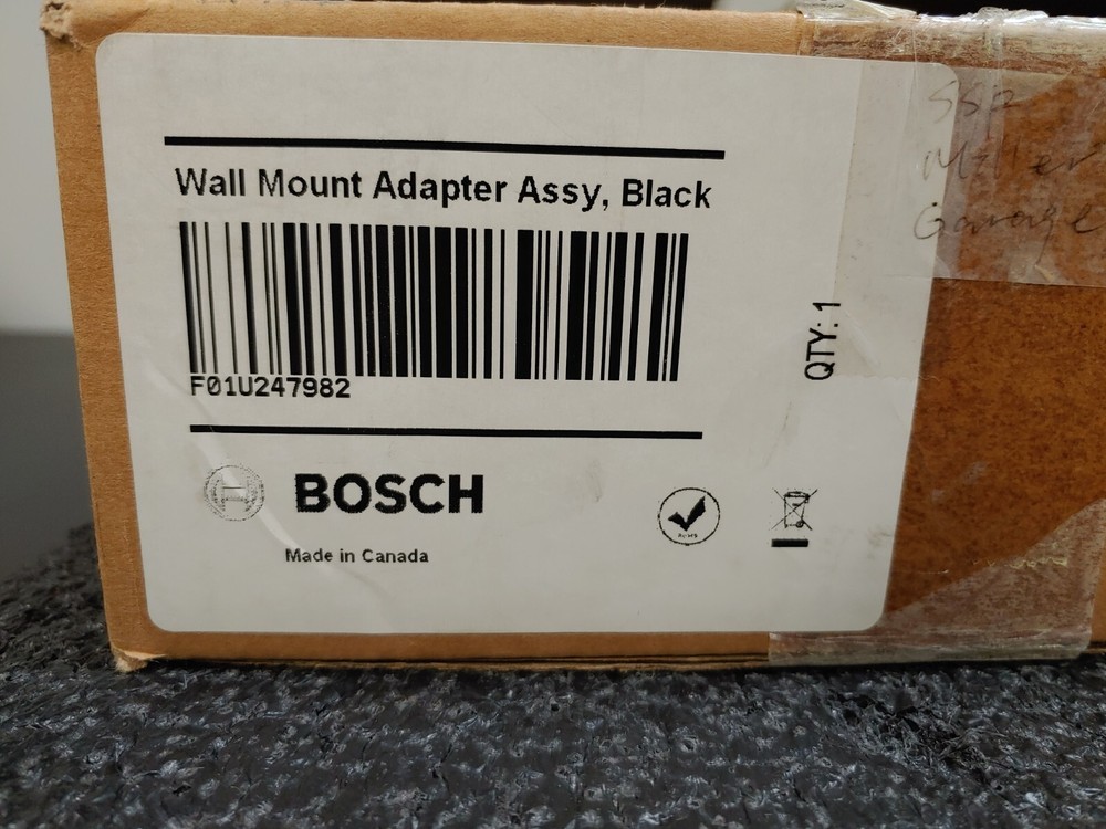 BOSCH EXMB Wall Mount Adapter Assembly Black