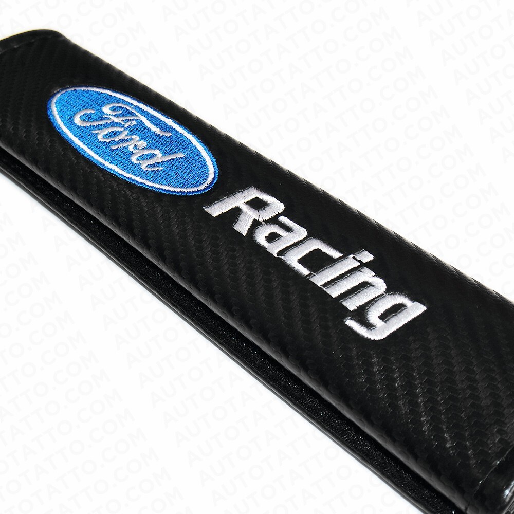 Fit Ford Sport Carbon Seat Belt Cover Safety Shoulder Strap Cushion Pad Harness