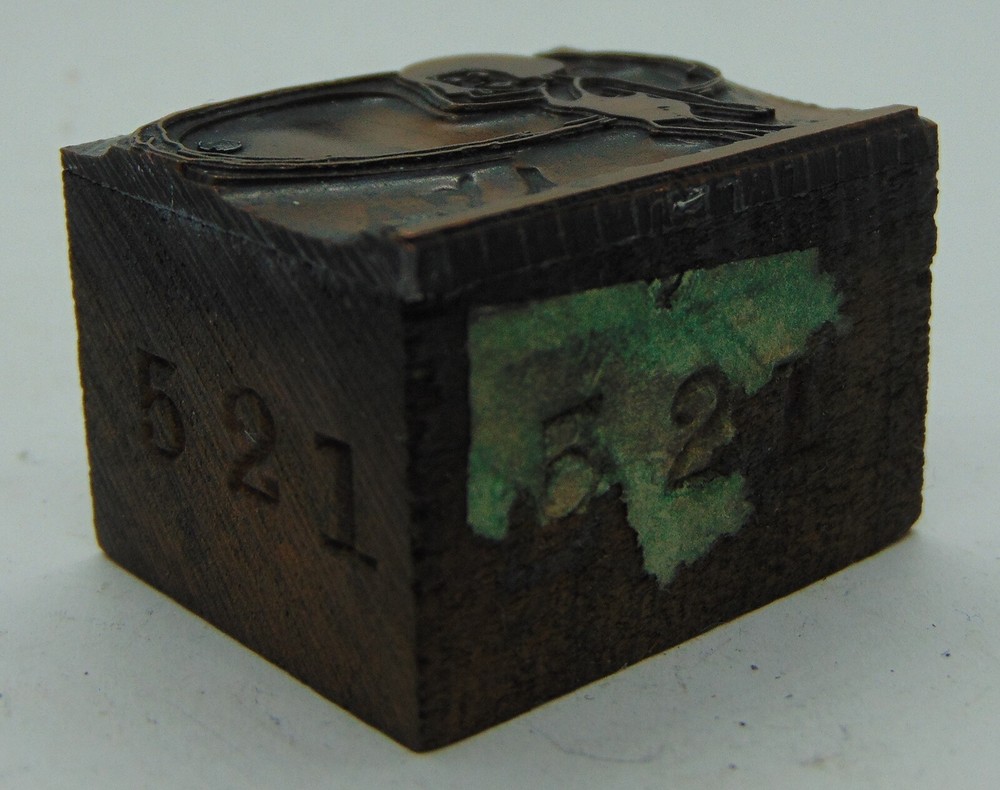 Printing Letterpress Printers Block Lady In Bathing Suit