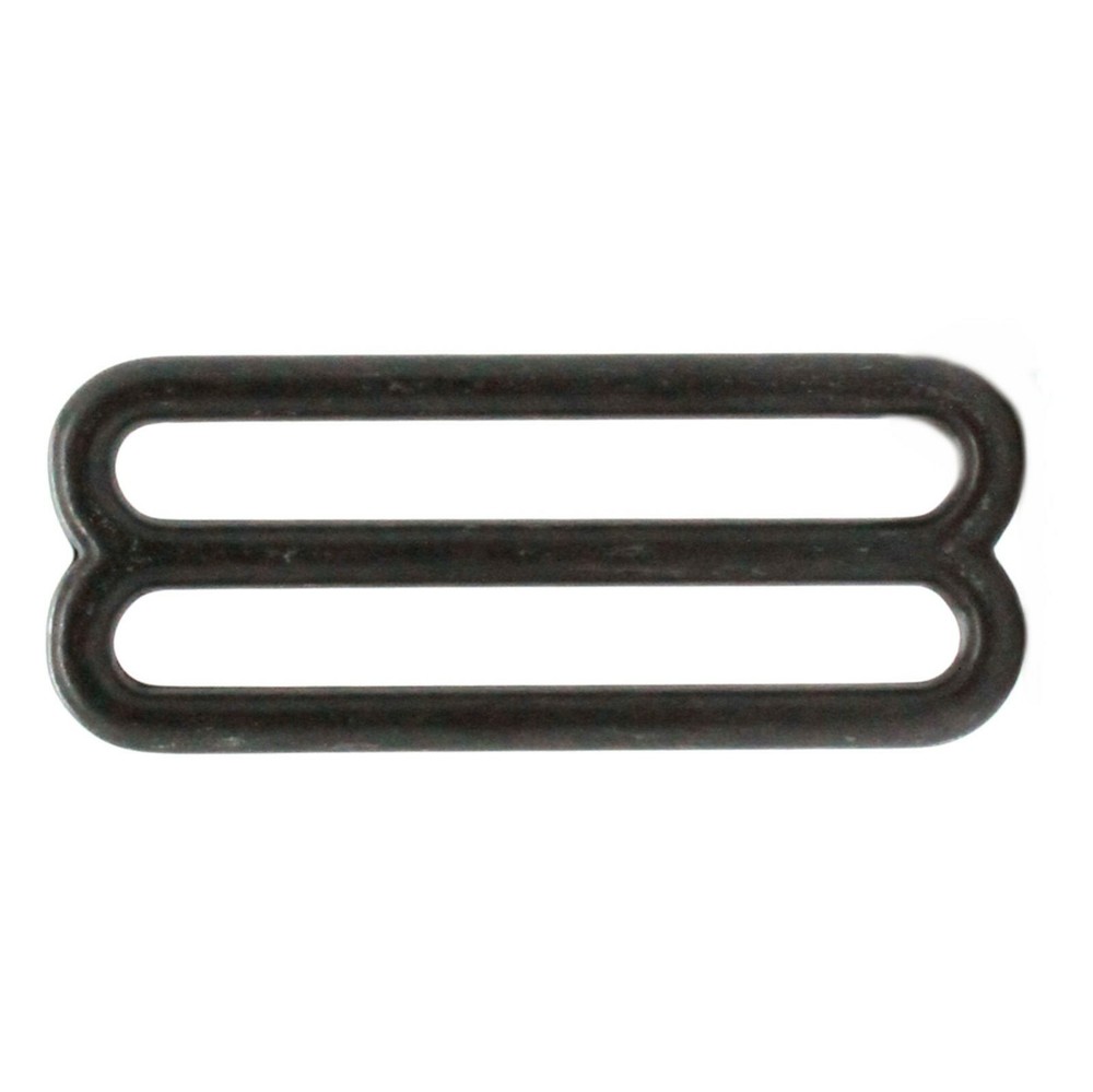 Double Loop Strap Metal Adjuster 1.75 Inch Black Plate 20134-13