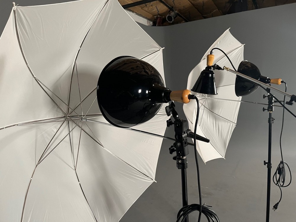 Impact Potrait Studio Light Kit with Umbrellas, Boom and Soft Case