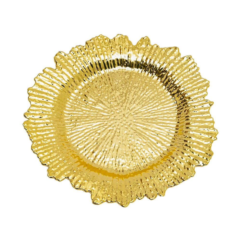 24-piece Dinnerware Set Irregular Edge Dinner Plates Dish Serveware Rose Gold