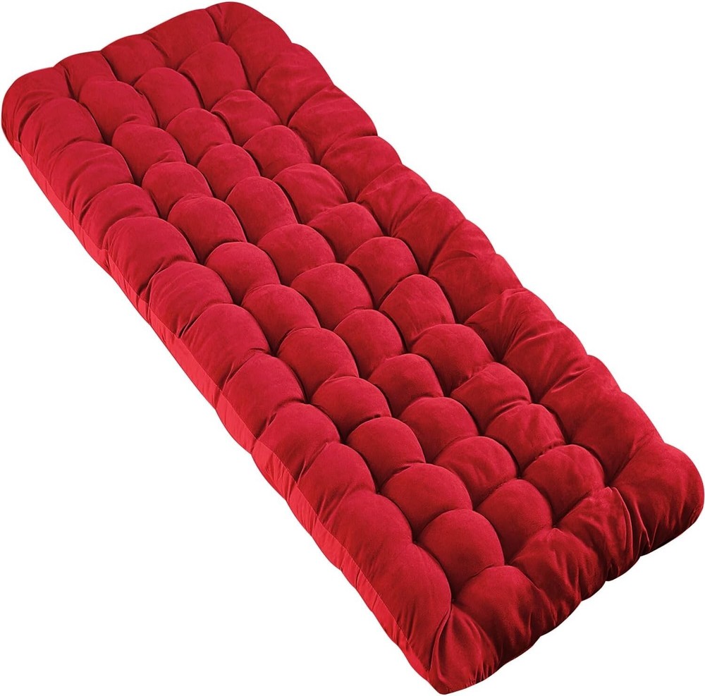 Folding Cot Pad Sleeping Mat Thick Soft Comfrtable Mattress Pad Red Sleeping Mat