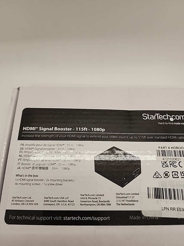 StarTech HDMI Signal Booster - 115 ft