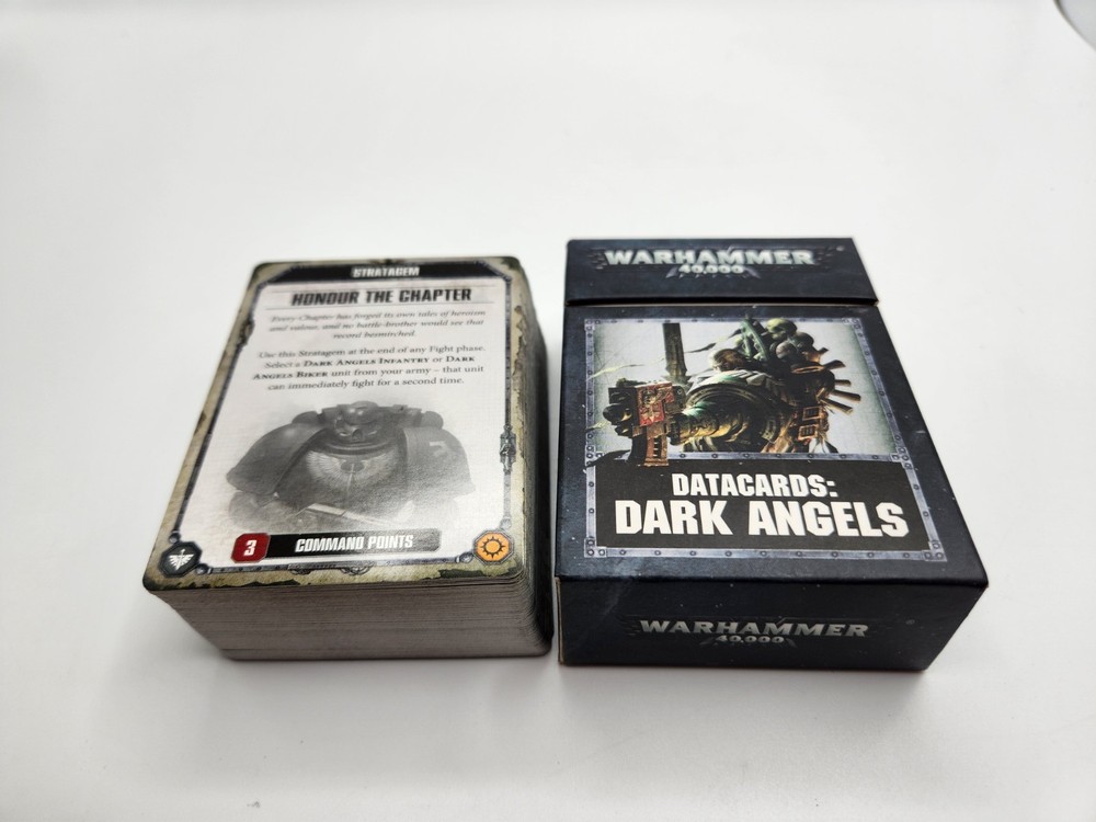Warhammer 40K Datacards Dark Angels 8th Edition PRE-OWNED