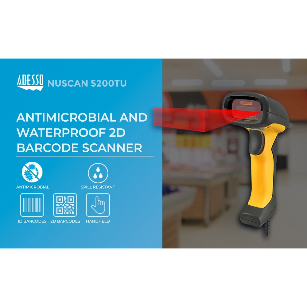 NuScan 5200T USB 2D Industrial Handheld Barcode Scanner