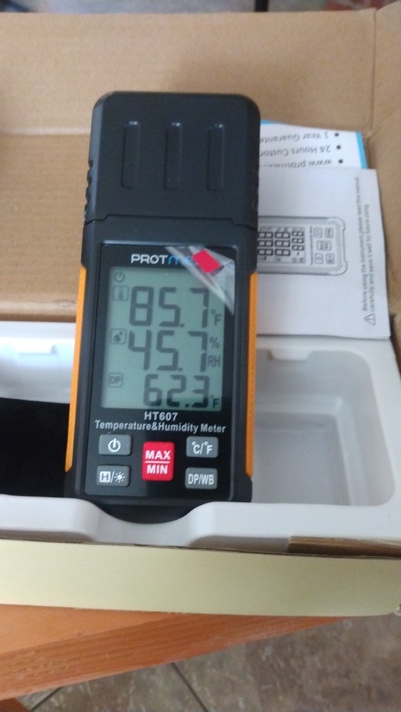 HT607 Temperature Humidity Meter High Precision Digital Hygrometer ... Fast Ship
