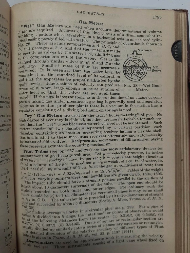 Marks' Mechanical Engineers' Handbook 1929 Second Edition Vintage