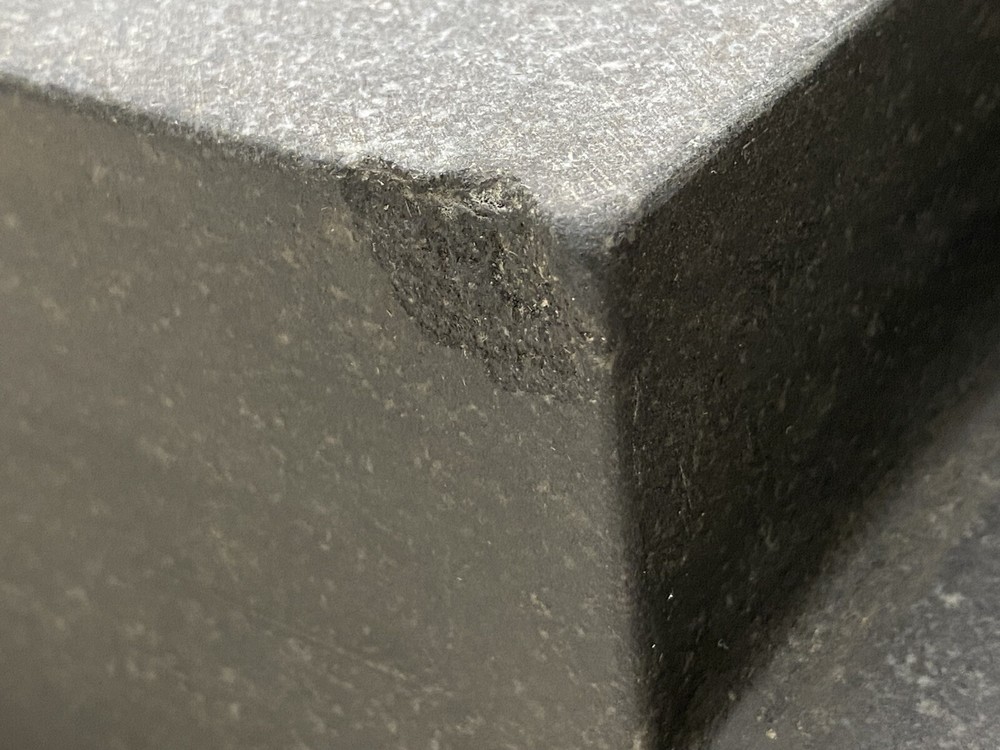 Older RAHN GRANITE STEP ANGLE PLATE With Storage Case. MACHINIST TOOLING