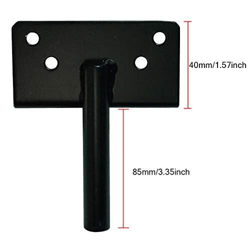 Self-Locking Gate Latch Heavy Duty Post Mount Automatic Gravity Lever Black