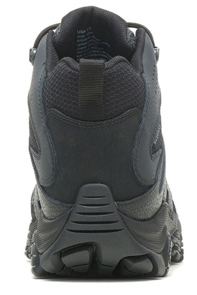 Merrell Men's Moab 3 Mid Tactical Waterproof Black Boot