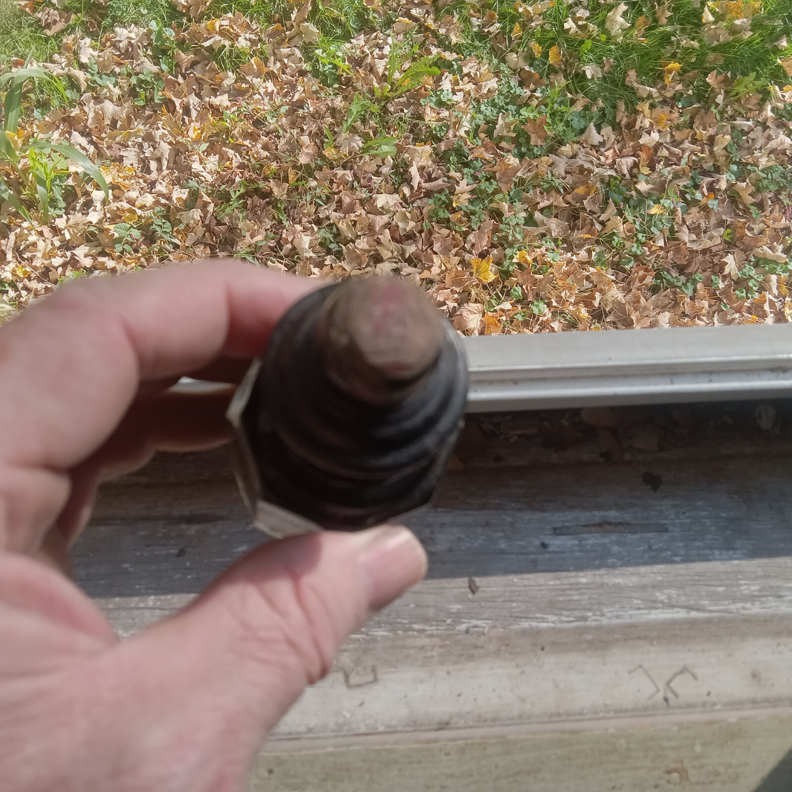 SANFORD'S CHICAGO NY EMB WITH LABEL SANFORD'S BLACK STAMPING INK 8 SIDED BOTTLE