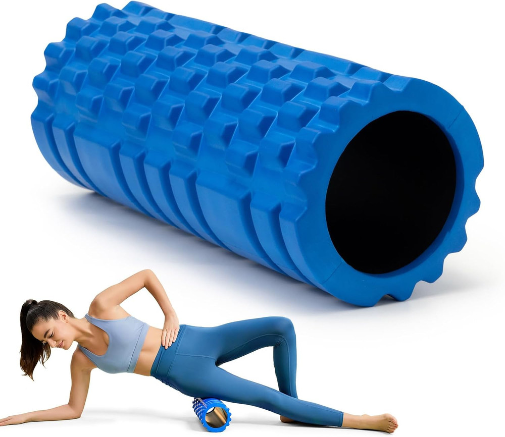 Foam Roller for Deep Tissue Massager, 13" High Density Exercise Patented Roller
