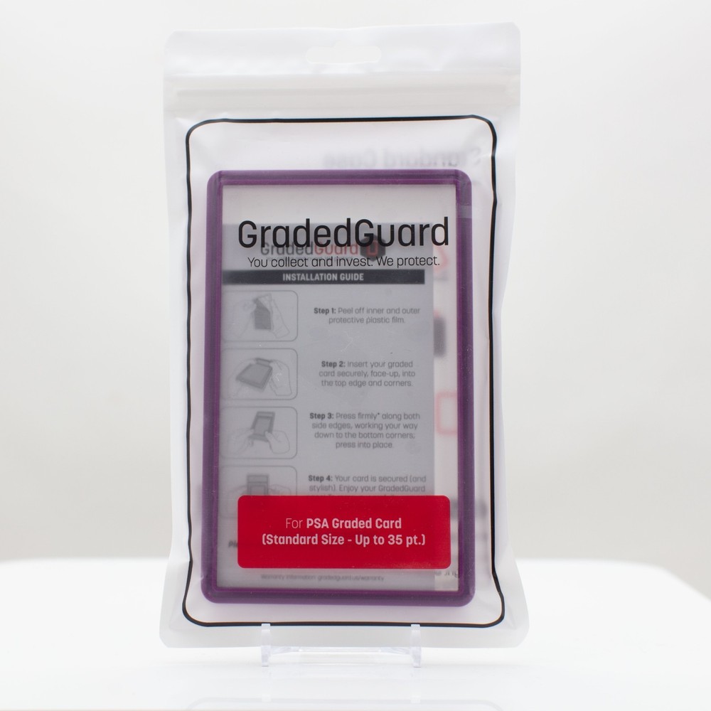 GradedGuard PSA Graded Card Case Guard Protector Stackable (PURPLE)