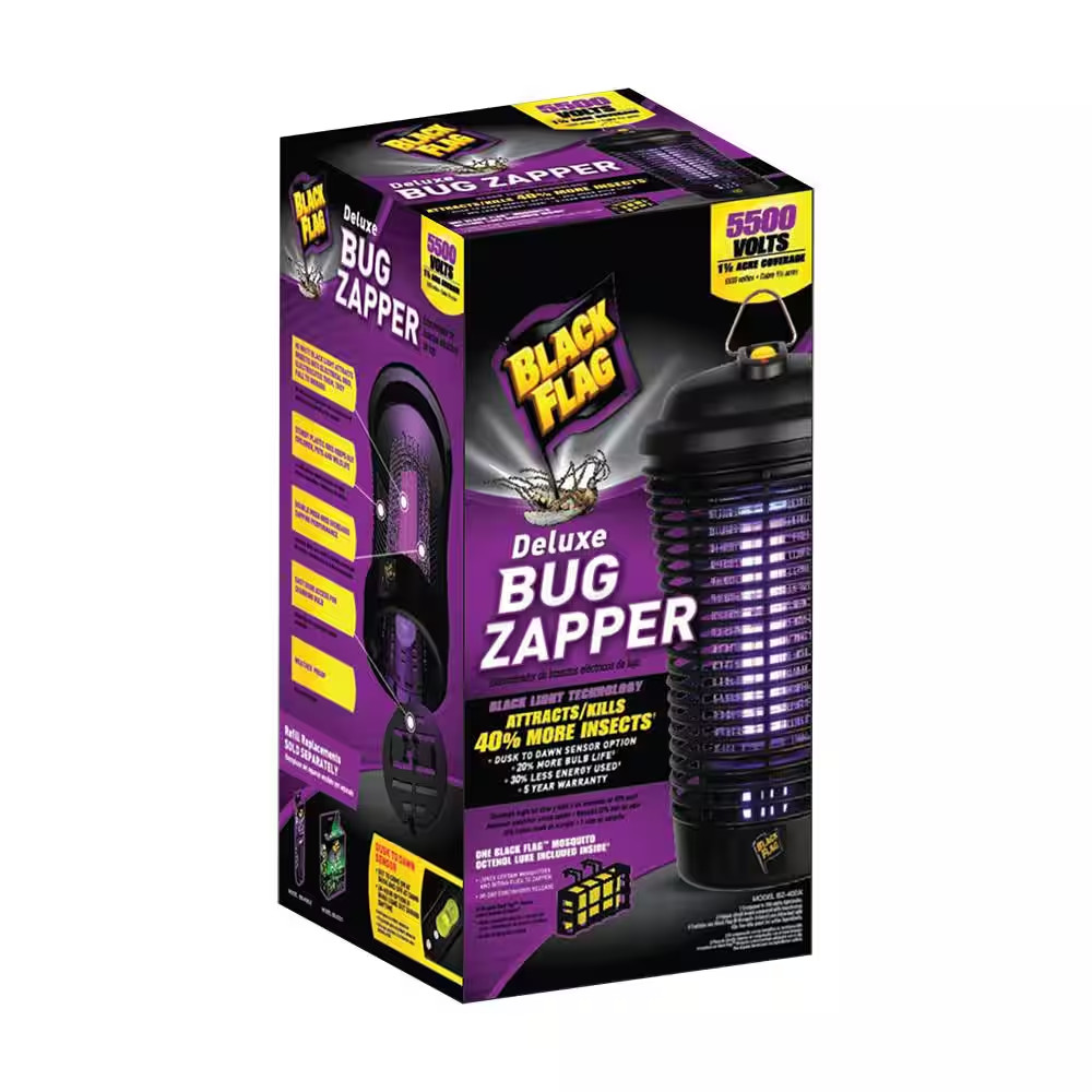 5500 Volt Deluxe 40 Watt Bug Zapper Insect Killer, 1.5 Acre Coverage