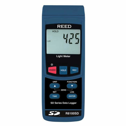 Reed Instruments R8100SD Light Meter w/ SD Card Slot for Data Logging