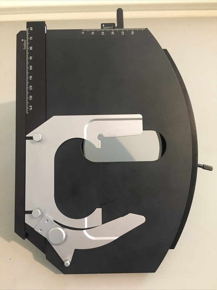 Zeiss 1067-325 Axio Rotating Microscope Stage Mechanical Slide Clip Nice!