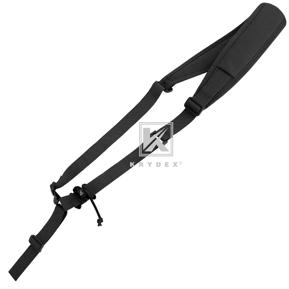 KRYDEX Tactical Sling Strap Modular Slingster Pull Tab 1Point Quick Adjust Black