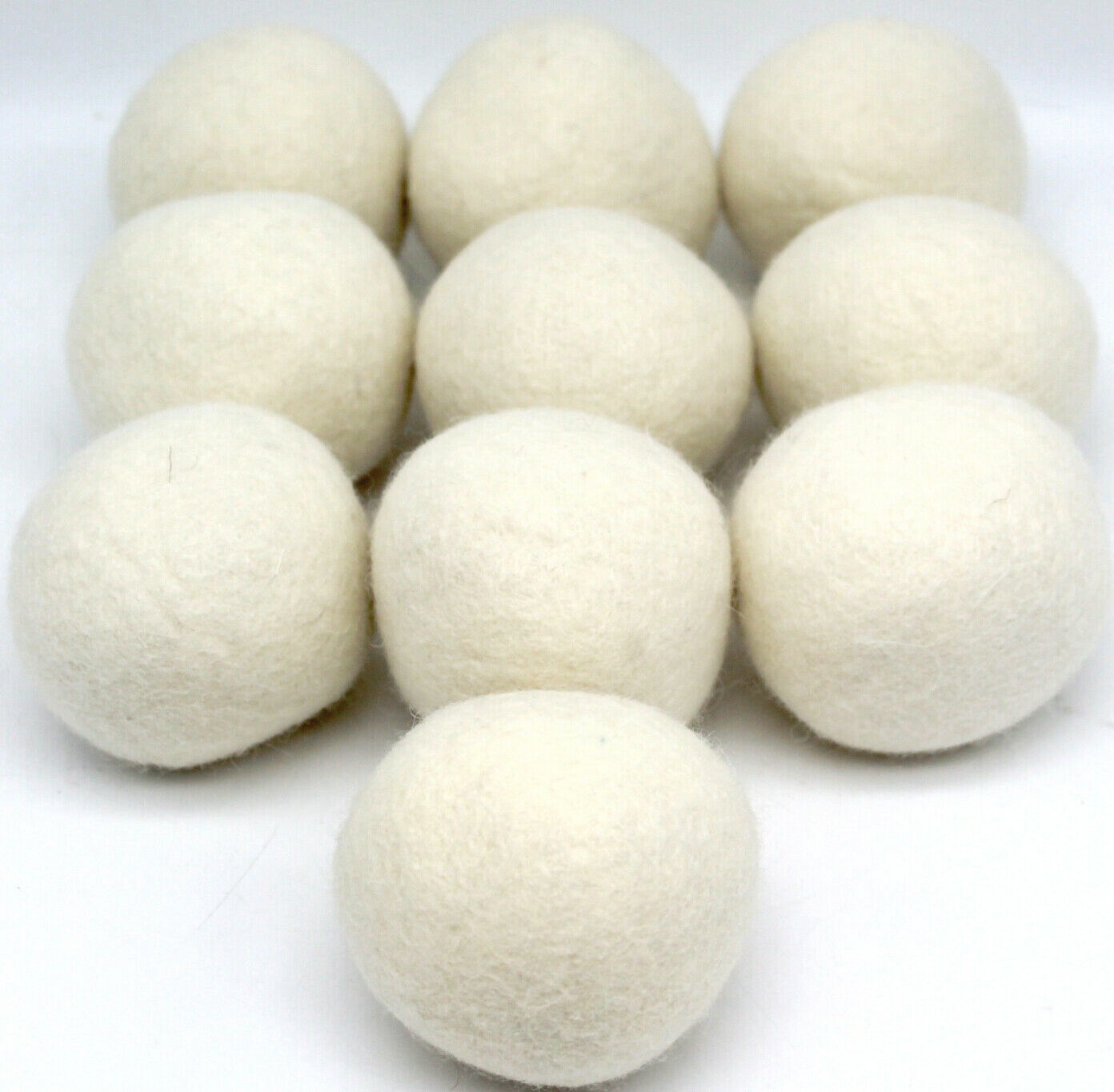 EcoJeannie Wooland Wholesale Bulk Laundry XL Premium 100% Wool Dryer Balls,