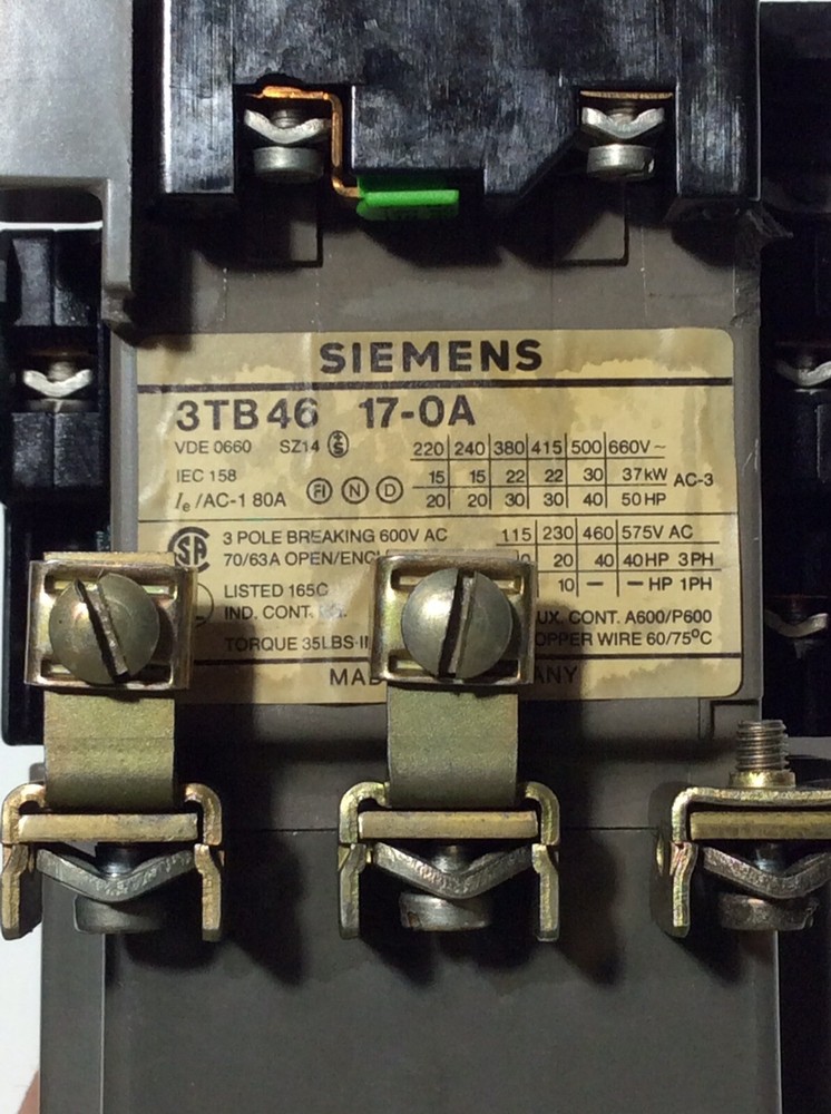 Siemens 3TB46 17-0A Size 2 Starter with Overload, 110V Coil