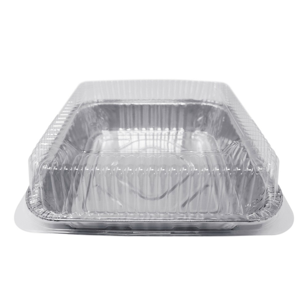 Fig & Leaf (35 Pack) Square Baking Foil Pans with Lids | 8" x 8" with 2" Wall