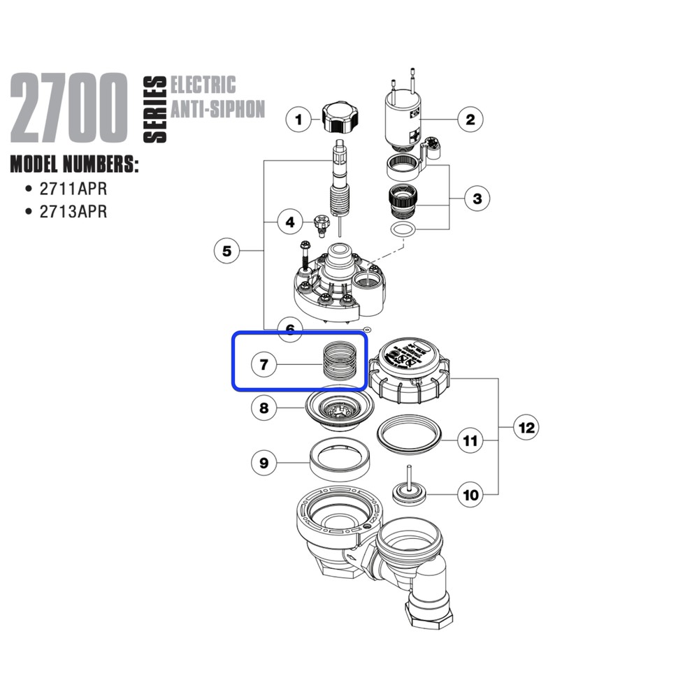 Irritrol Irritrol Valve Diaphragm Spring
