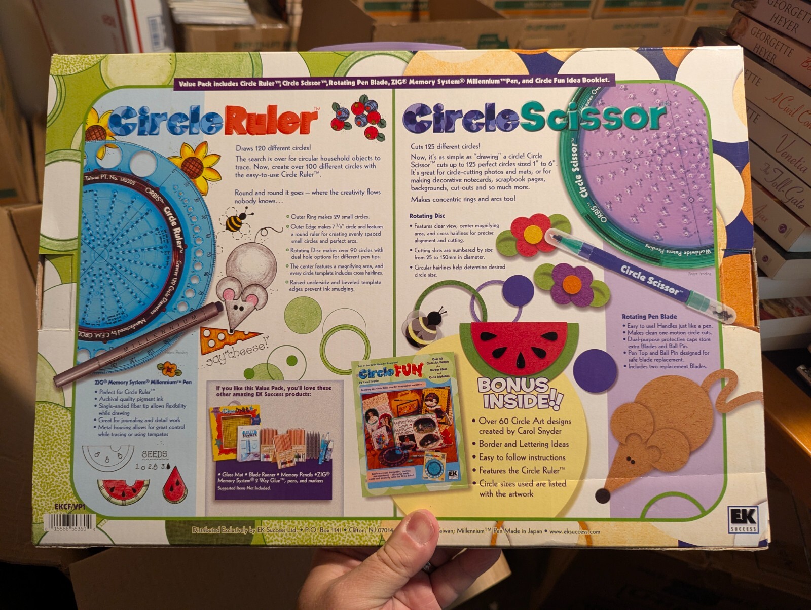 CIRCLE FUN Value Pack Draw and Cut Perfect Circles Arts & Crafts 100% COMPLETE