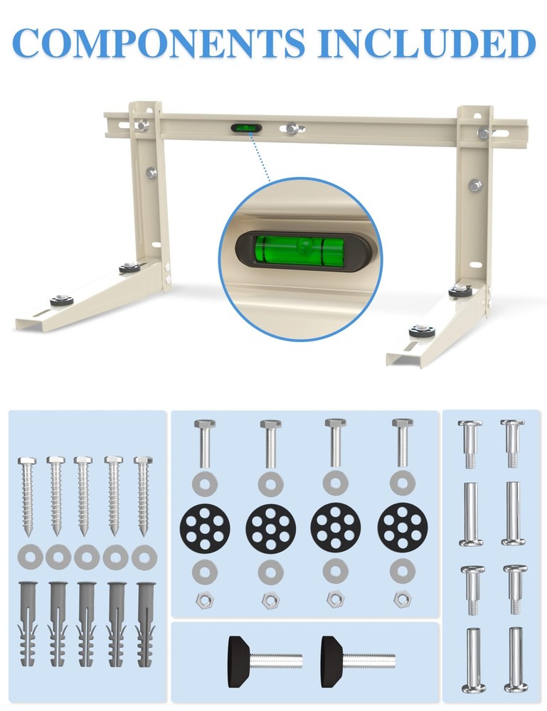 Mini Split Wall Mounting Bracket Outdoor, for 700012000 BTU Universal Ductles...