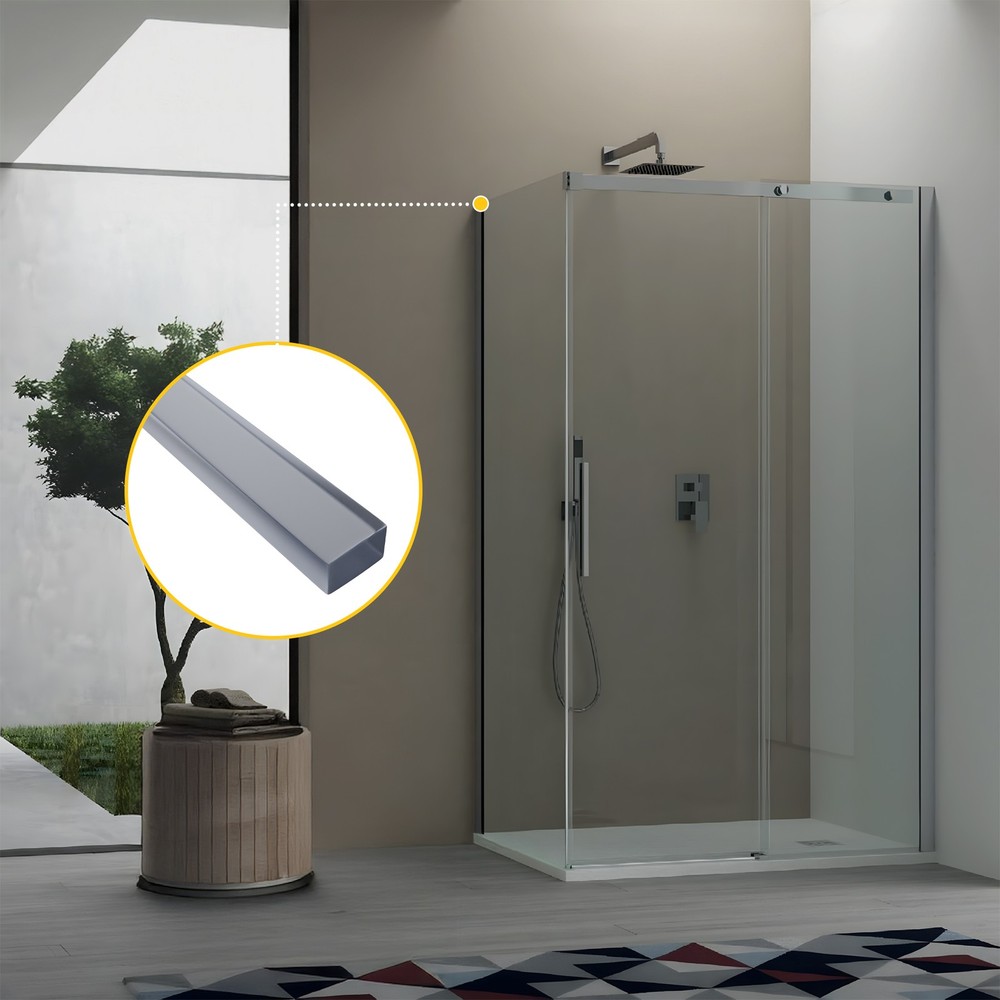 Brixwell Shower Setting Blocks 2" Length, 1/8" Thickness, Plastic, Clear Finish