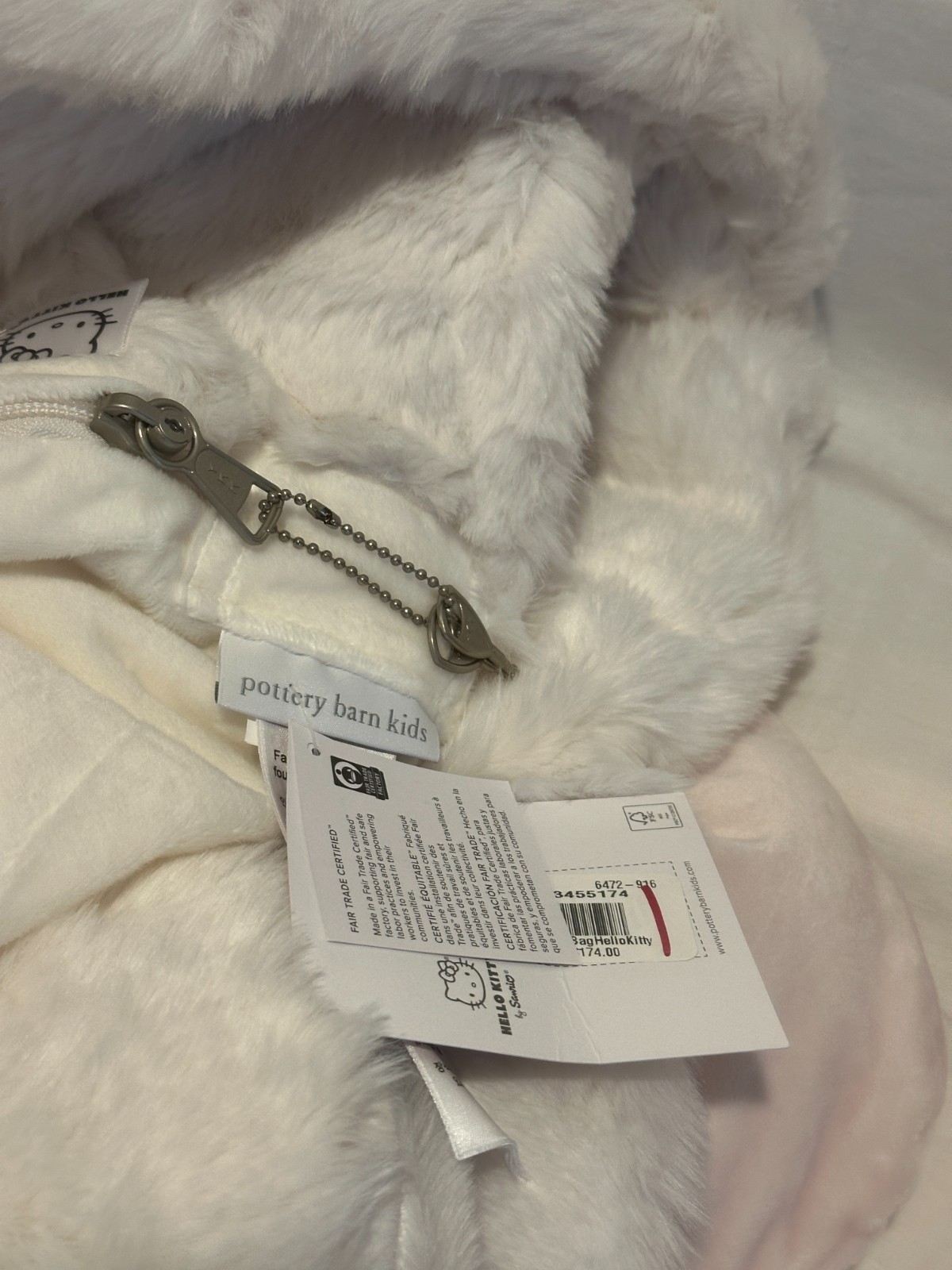 Pottery Barn Kids Hello Kitty Anywhere Bean Bag Beanbag Chair Slipcover NEW