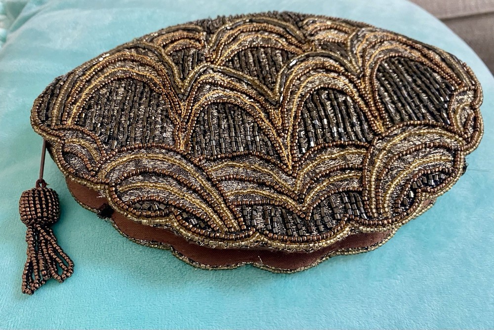 Hand Beaded Clutch Purse Andre Cellini
