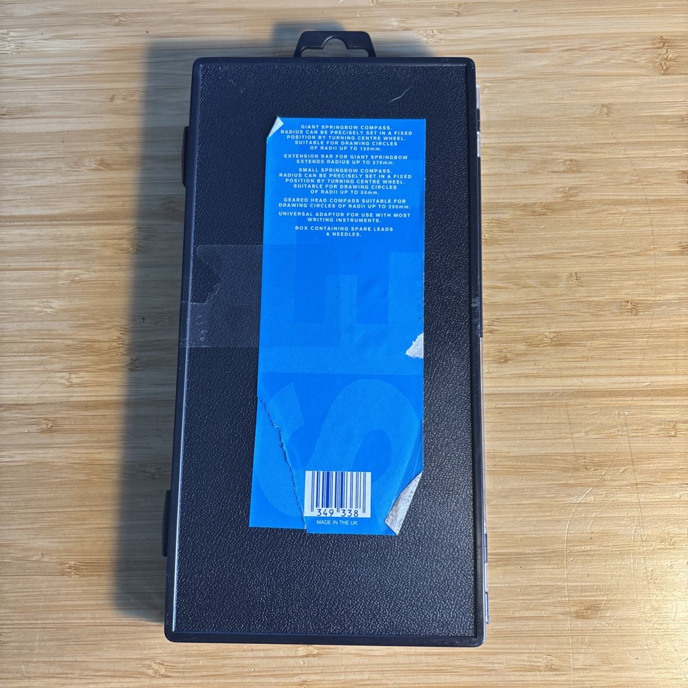 Technical Drawing Springbow/Geared Head compass set. Boxed. Complete VGC