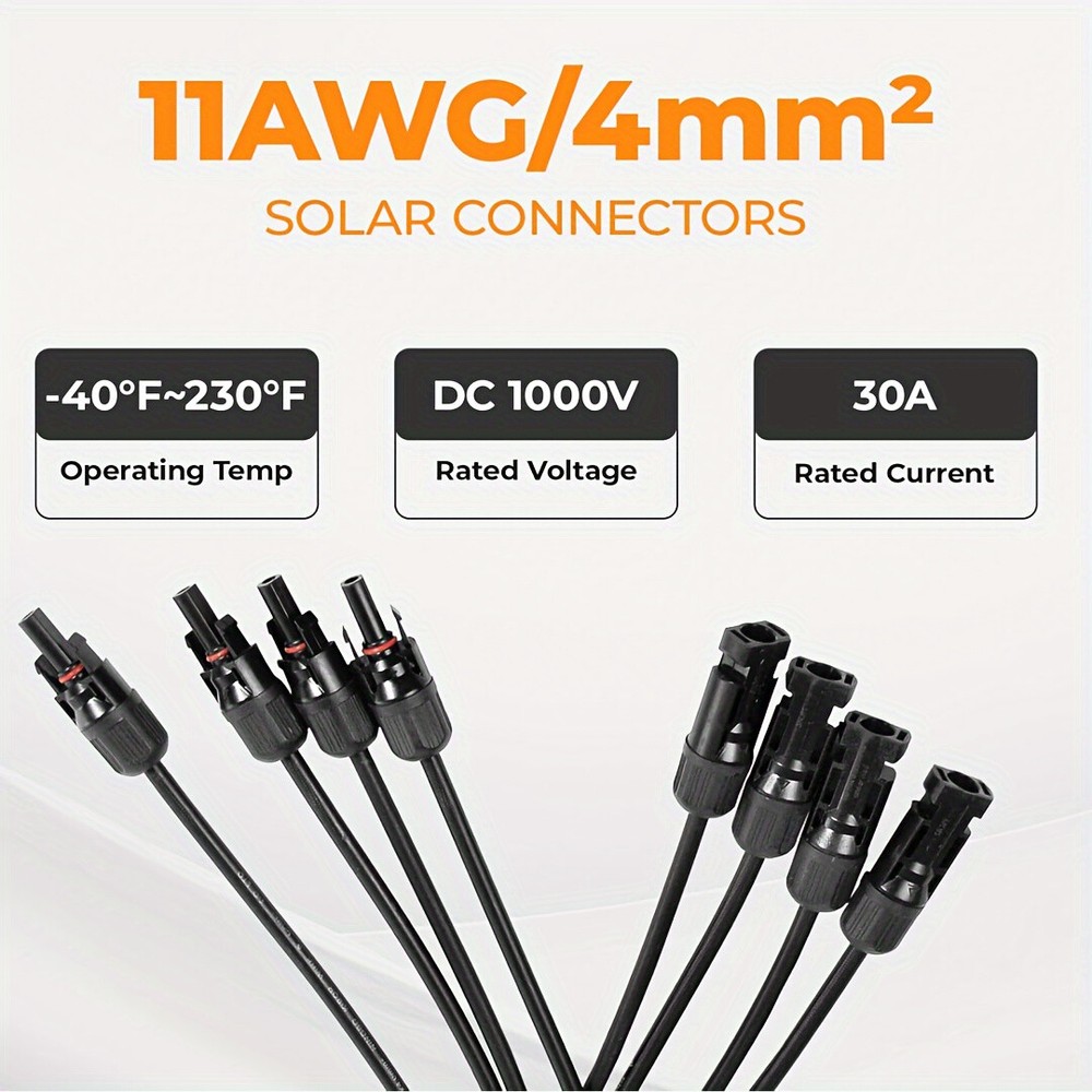 1000V 4 to 1 Solar Panel Connector 4 Way Solar Panel Parallel Connectors