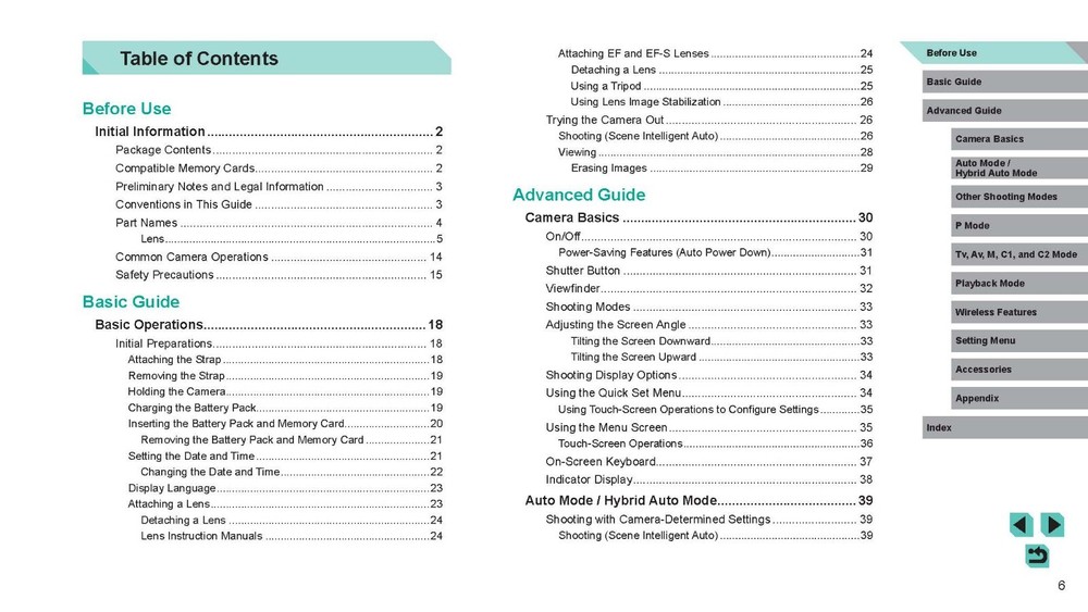 Canon EOS M5 Instruction Manual User Guide For Camera - 222 Pages Coil Bound