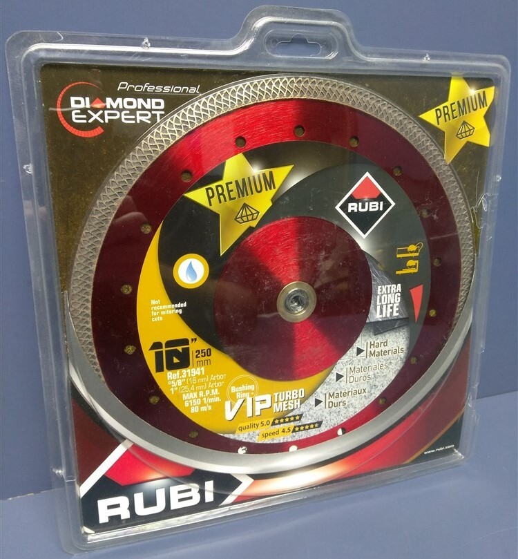 Rubi Tools VIP Turbo Mesh 10" Diamond Blade, Ref. 31941