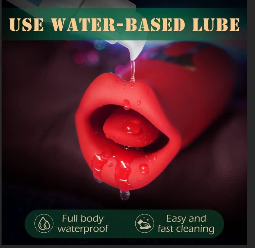 Licking Sucking Vibrator Clit Sucker Dildo G-spot Massager Sex Toy for Women