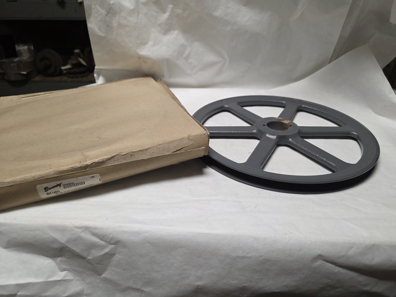 Browning BK140H Single Groove Sheave/Pulley 13-3/4" dia. USA [B] Belt