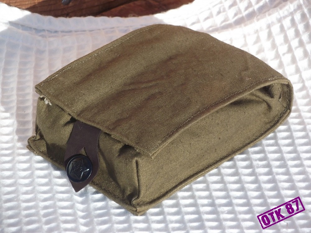Toiletries bag 01 (model 1936?) cotton duck WW2 Soviet reproduction