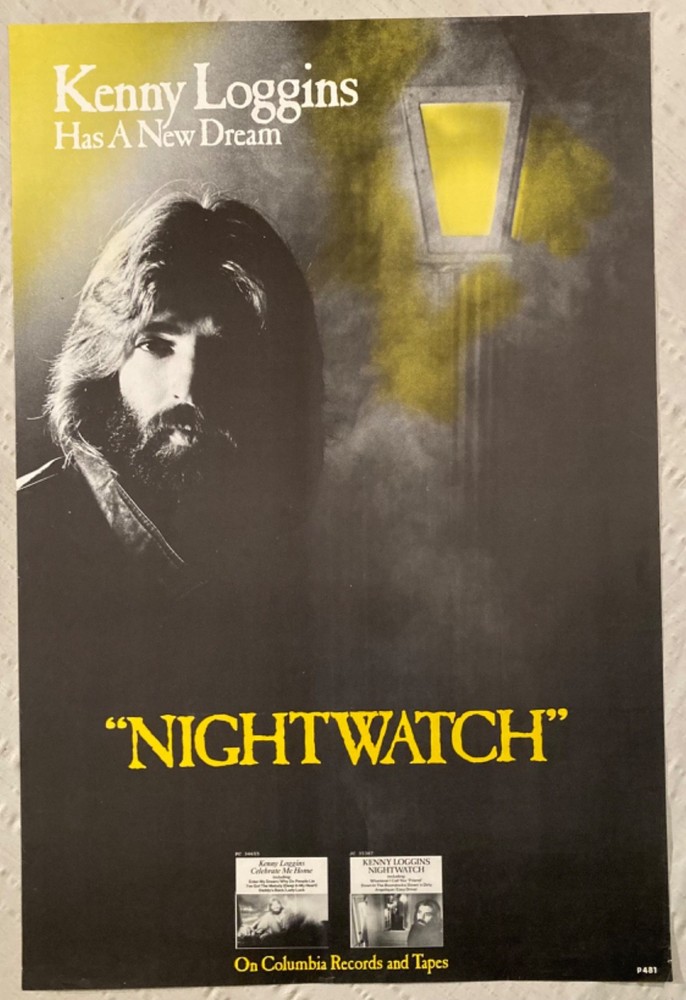 Kenny Loggins 1978 Promo Poster Nightwatch C